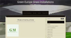 Desktop Screenshot of gegrassinstallations.com