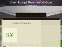 Tablet Screenshot of gegrassinstallations.com